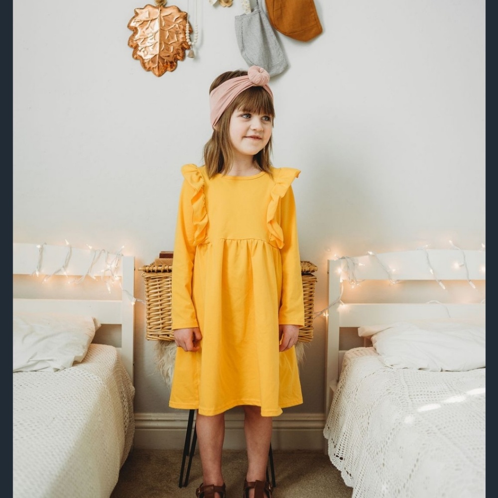 Flutter Sleeve Dress- 12m-10